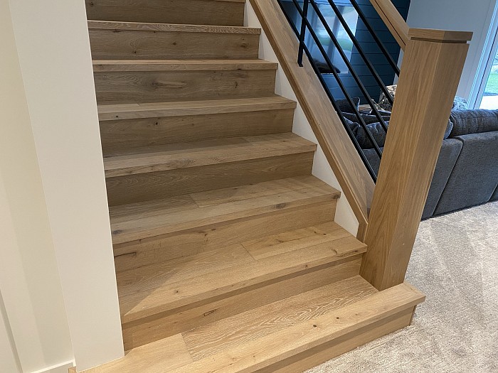 Hardwood stairs